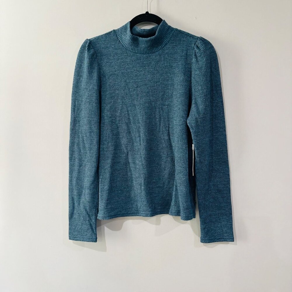 Sol Angeles Blue Thermal Turtleneck Size L